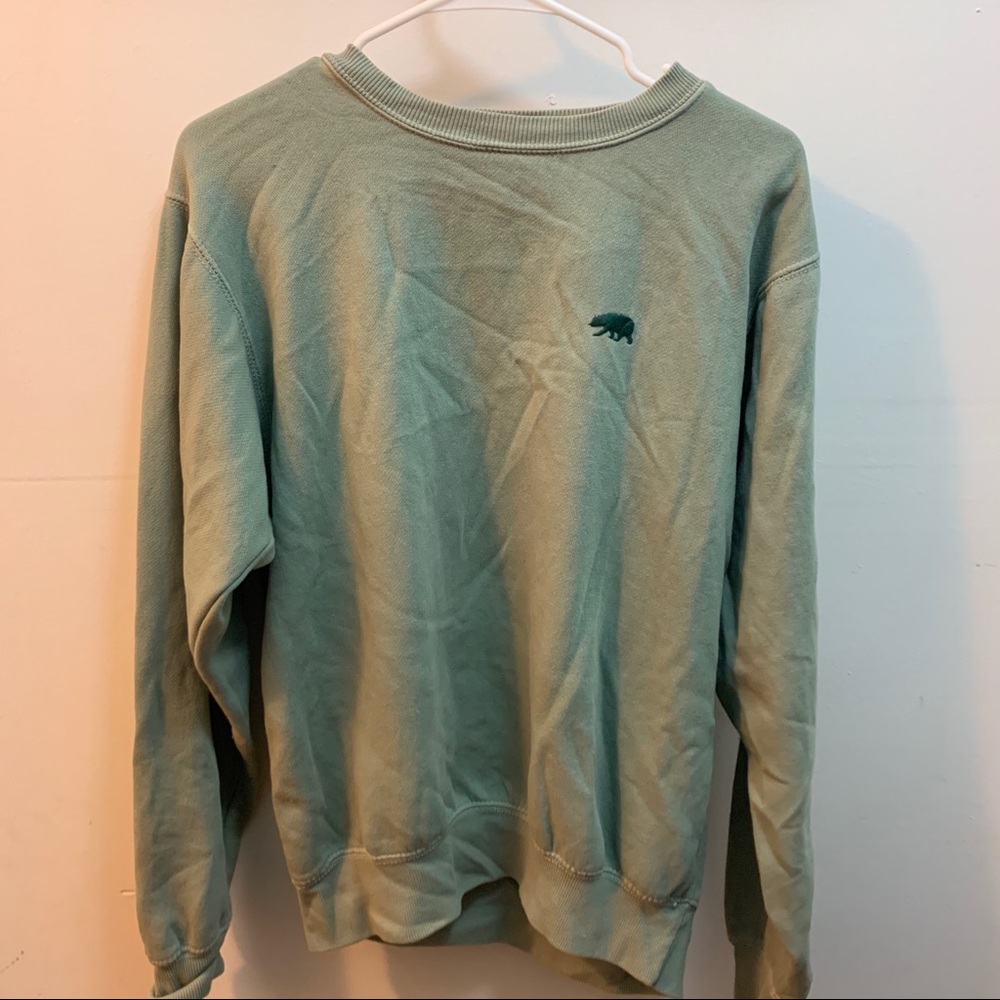 Brandy Melville green Erica crewneck